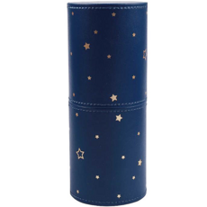 Bacogel 彩妝刷具工具盒, 海軍藍星星, 1個