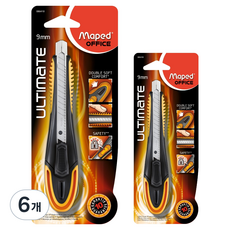 Maped 專業用極致美工刀 9mm, 6個, 混色