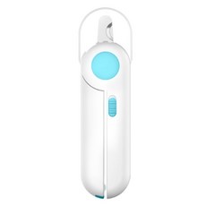 petgravity LED寵物指甲剪 優質不鏽鋼刀頭 貓/小型犬適用 附帶銼刀, 藍色, 1支