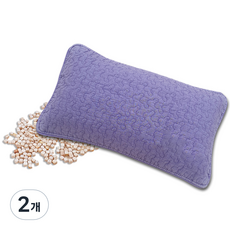 HINOKI ART 純棉天然染色扁柏枕頭 基本款 迷你扁柏木塊, 紫紅色