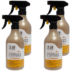 清檜 天然防蟑螂螞蟻噴劑, 500ml, 4瓶