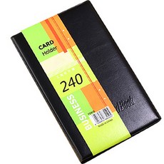 Clair 商務名片整理收納夾 名片簿 240張, 黑色