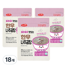 베베스트 아이 맛있는 한우국, 200g, 18개, 나주곰탕