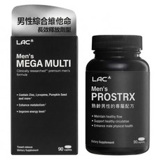 LAC 利維喜 美佳男用綜合維他命, 1個, 90顆