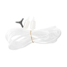 SUAQUA 矽膠軟管+止逆閥2個+Y型空氣分配器黑色水族箱供氧套組, 1組, 3m