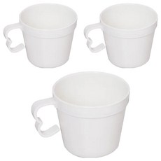 HIKARI 日光生活 環保微波大餐杯3入組 M067-3 可微波, 白色, 1組