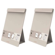 NUSIGN 得力 直立式寬版A4文件板, 2個, 米色