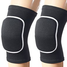 미끄럼방지 무릎 보호대 블랙 화이트, 2개