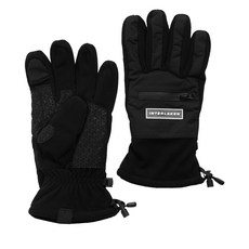 INTERLAKENCUSTOM 防滑防寒智慧觸控狗狗散步手套, 1套, 黑色