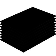 블랙 하드보드지 1T 1.2mm, 2절, 8개