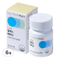 뉴트립 릴렉스 테아닌 800 mg, 30정, 6개