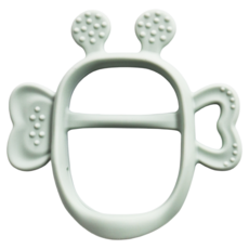 mama's tem 胖蜜蜂固齒器 輕便版 握握手, 海草綠, 1個, 固齒器