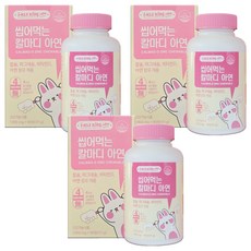 i-KLE KiDS 孩童鈣鎂鋅咀嚼錠, 171g, 3罐