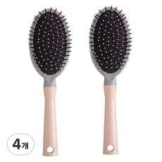 生活智慧氣墊髮梳, 4個, 粉紅色