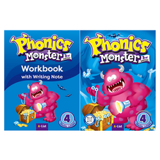 Phonics Monster 3rd Edition : Workbook with Writing Note 4 + Student Book 4 세트, 초등 1학년, A*LIST