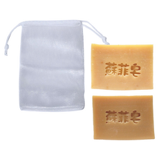 Sophie Savon 蘇菲皂 溫潤限定體驗組合 體驗皂2顆 + 網袋 暖薑皂 + 蜂蜜皂, 2個, 50g