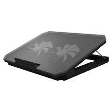 AHOYE 雙USB可調高度筆電支架, 黑色, 1個