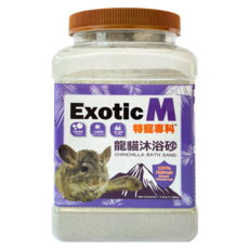 Exotic M 特寵專科 沐浴砂 龍貓適用, 3.5lb, 1罐