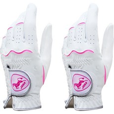 JAMA GOLF 女款Poker Face高爾夫手套 左手用, 白色