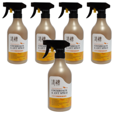 清檜 天然防蟑螂螞蟻噴劑, 500ml, 5瓶