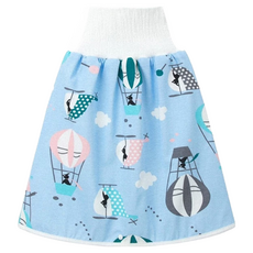 日本竹纖維隔尿裙,棉布材質, 36 X 17 , 熱氣球, 1件, M