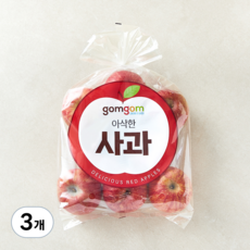 곰곰 당도선별 거창 사과, 3개, 1.5kg(소과, 7~10입)