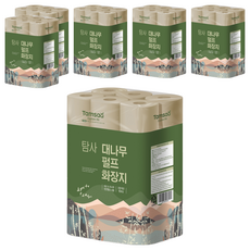 Tamsaa 3層捲筒竹漿衛生紙 30m 30捲 100% 竹漿 低粉塵, 6包