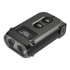 NITECORE 奈特科爾 TINI2 OLED 智能雙核鑰匙圈燈, 500流明亮度輸出, 金屬灰色, 1個
