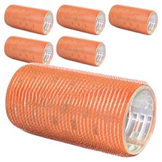 Hi Today 導熱特大瀏海髮捲, 6個, 橘色