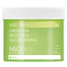 NEOGEN 綠茶保濕PHA角質護理爽膚棉 190ml, 30片, 1罐