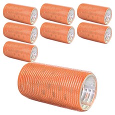 Hi Today 導熱特大瀏海髮捲, 8個, 橘色