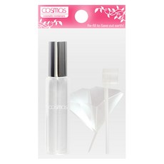 台灣 COSMOS 玻璃滾珠香水瓶 10ml, 透明色, 1組