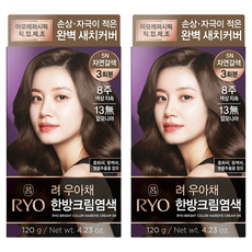 려 우아채 영양 새치염색, 5N자연갈색, 2개