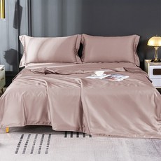 貝淇小舖 60支100%純天絲TENCEL 簡約素色 床包枕套3件組