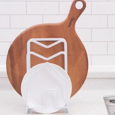 DaisyAnn 不鏽鋼立式砧板架, 1個, 白色