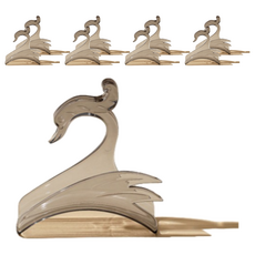 솔브리빙 고급 휴대용 벨트 스카프 가방걸이 거치대 백조, 투명 블랙, 9개