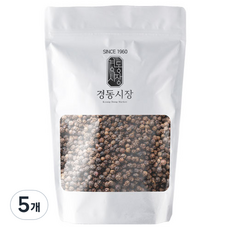 경동시장 통 흑후추 대용량, 5개, 300g