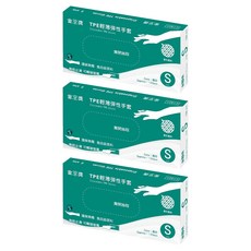 金獎 TPE輕薄彈性手套 S, 100個, 3盒