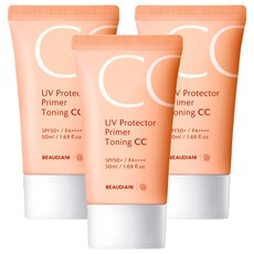 Beudiani UV Protector Primer Toning CC Cream SPF50+ PA++++ 50ml, 單一顏色, 3個