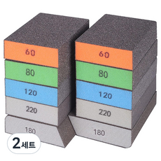 O-ON 海綿砂紙塊 5種 x 2入組, 2套