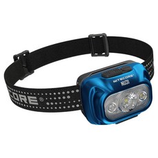 NITECORE 奈特科爾 NS_NU31 550流明 145米 三光源 金屬製 內建高續航電池 可充電 防水頭燈 (冰藍), 1個