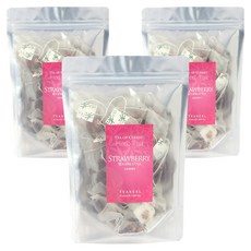 티리얼 허브티 23 스트로베리 삼각티백, 3개, 25개입, 2g