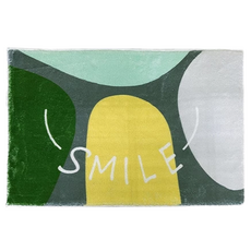 北歐絨毛地墊 柔軟吸水防滑, smile 四彩石, 61 x 39.5cm