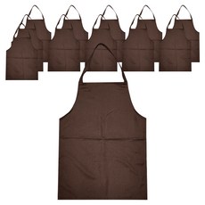 金銀絲客人用迷你圍巾式圍裙, 棕色, 12個