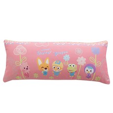 SIEUNDECO 兒童PORORO印花抱枕+枕芯, 粉色
