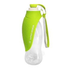 摩達客 寵物系列 Super SD Pets寵物樹葉折疊飲水餵水器/水壺 580ml, 綠色, 1個