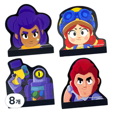 Brawl Stars 荒野亂鬥 Meta Brawler 便條紙套組, 8個, 混色, 80張