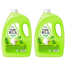 PURE 純 潔淨廚房洗潔精 松葉香, 2個, 3L