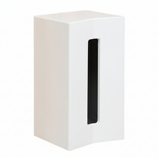 樹懶慢慢 多功能日系簡約壁掛面紙盒, 米白色, 1個