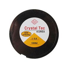 Crystal Tec DIY串珠工藝品製作PU線 0.6mm*1000m, 單色, 1個